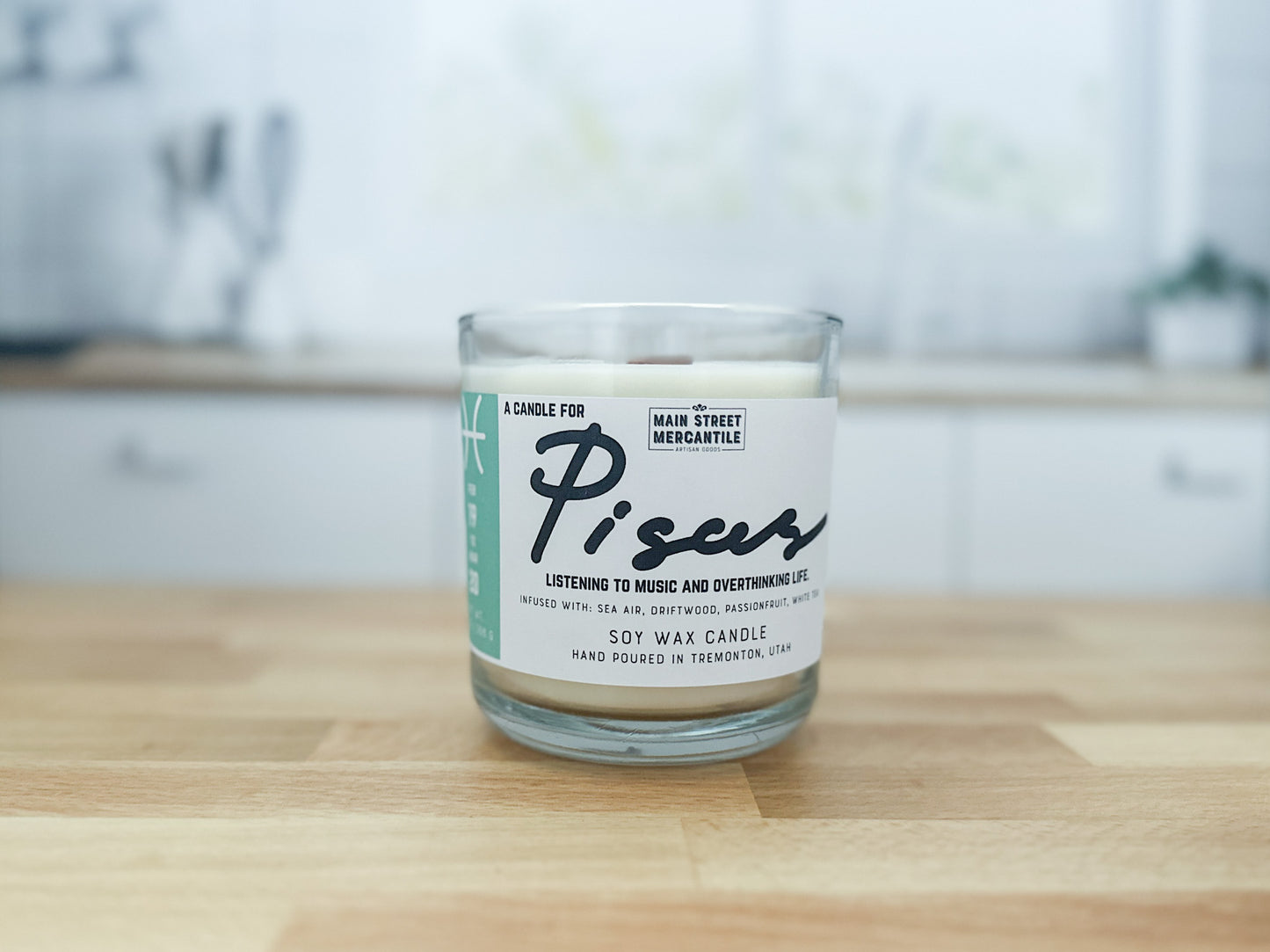 Pisces Zodiac Candle
