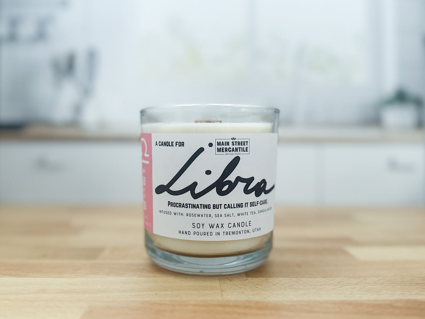 Libra Zodiac Candle