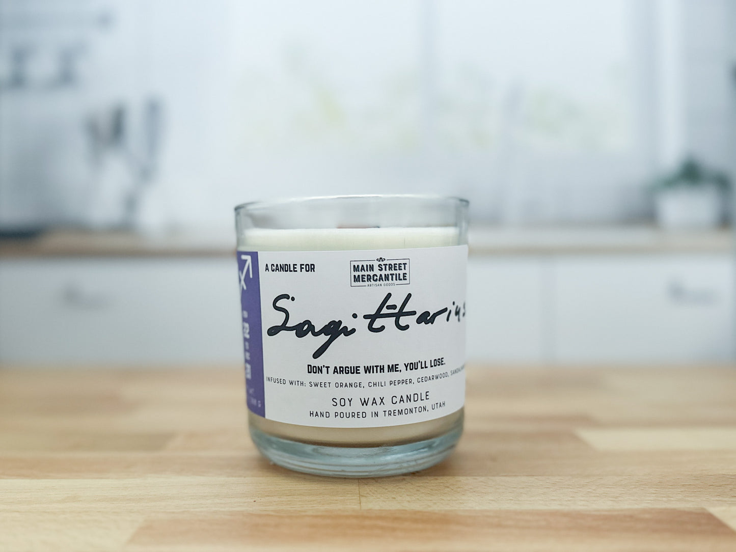 Sagittarius Zodiac Candle