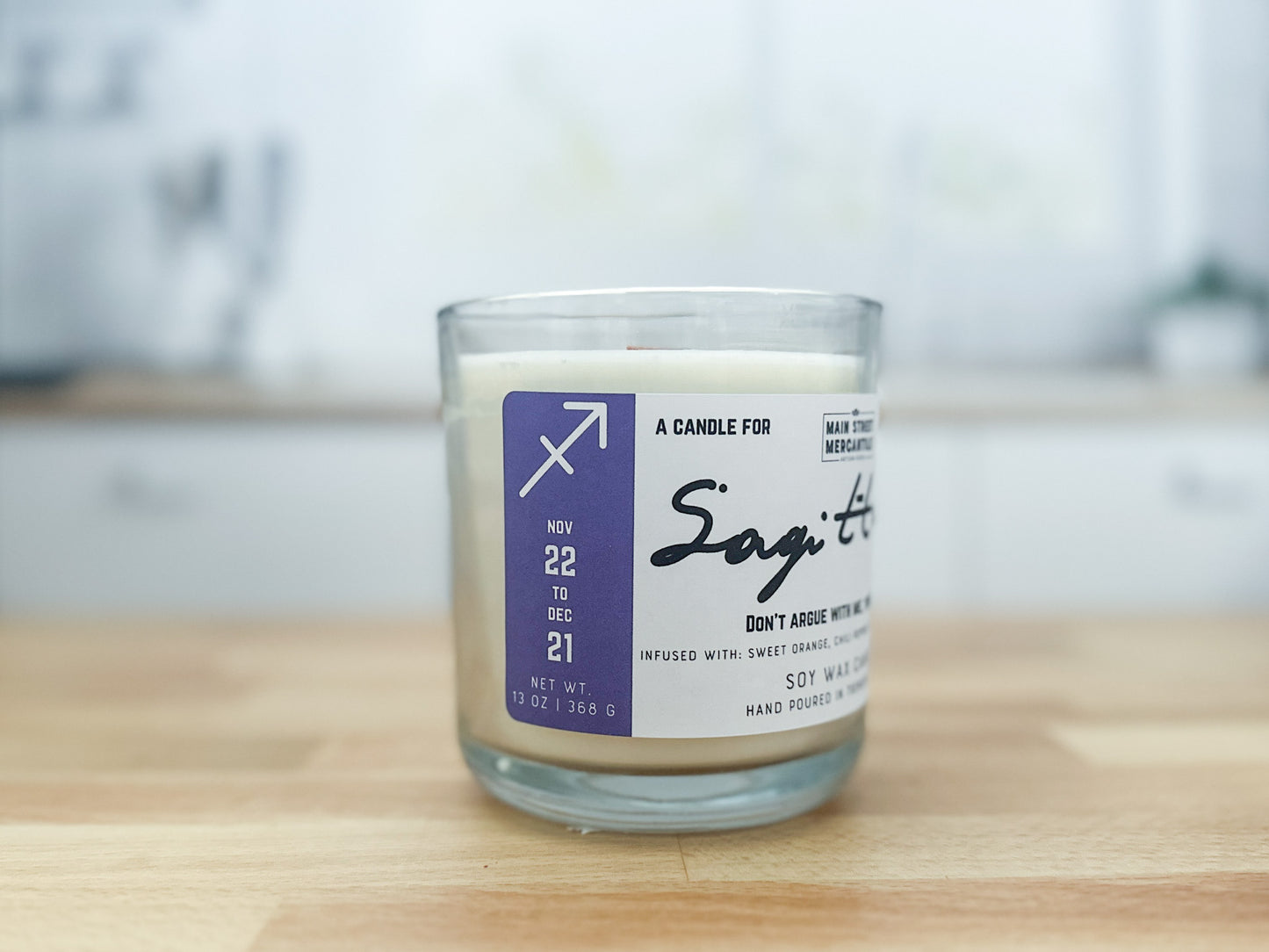 Sagittarius Zodiac Candle