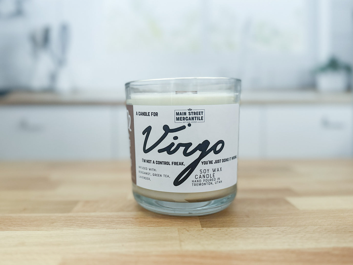 Virgo Zodiac Candle