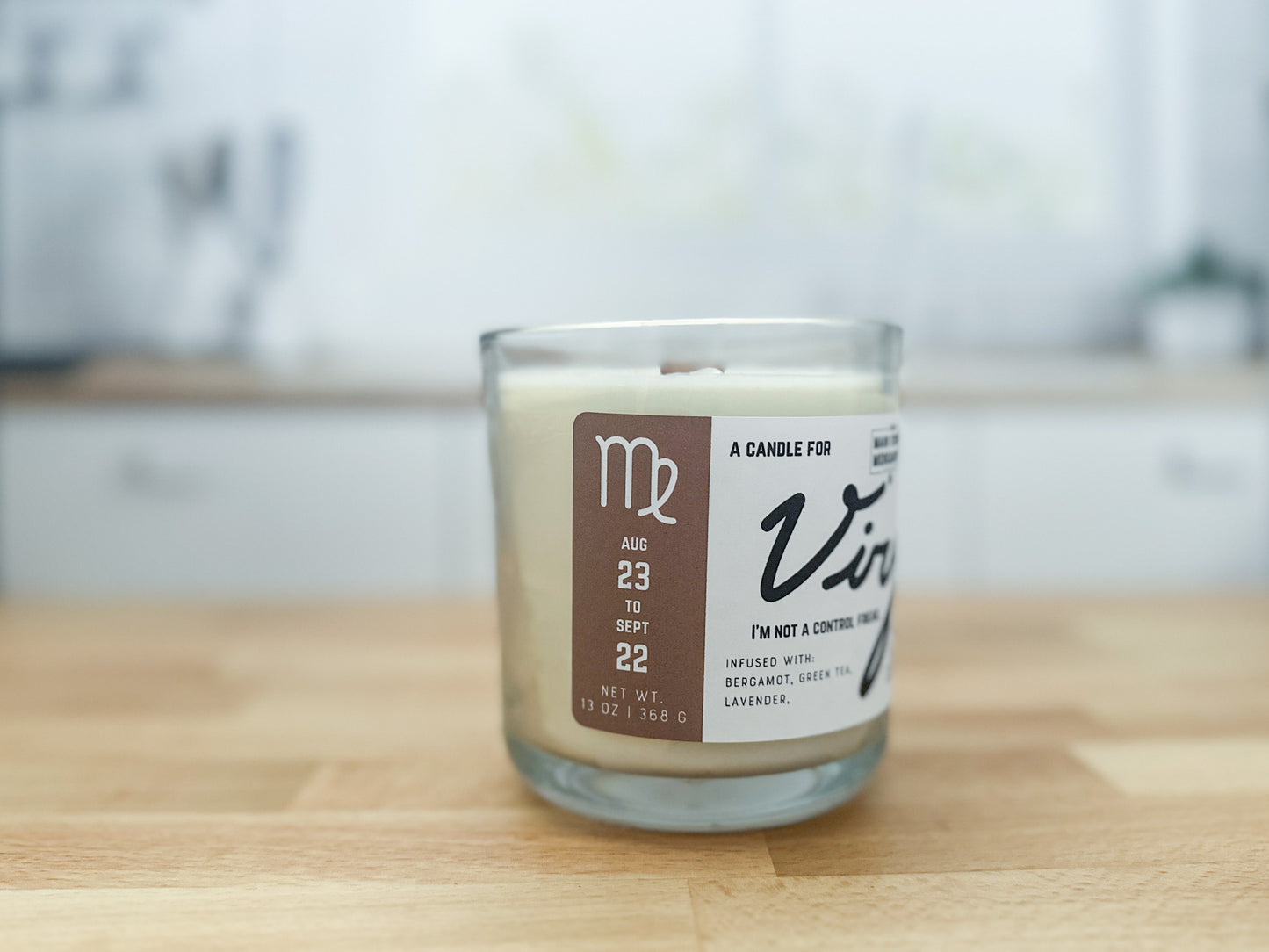 Virgo Zodiac Candle