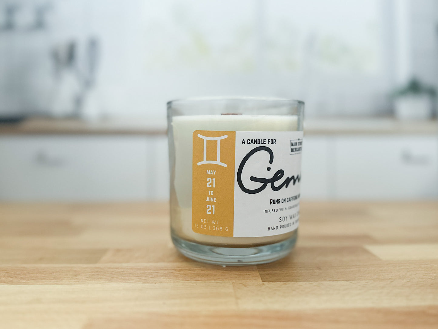 Gemini Zodiac Candle