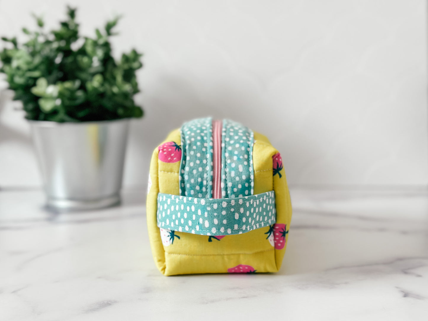 Boxed Zipper Pouch - Strawberries (Holland Pouch)