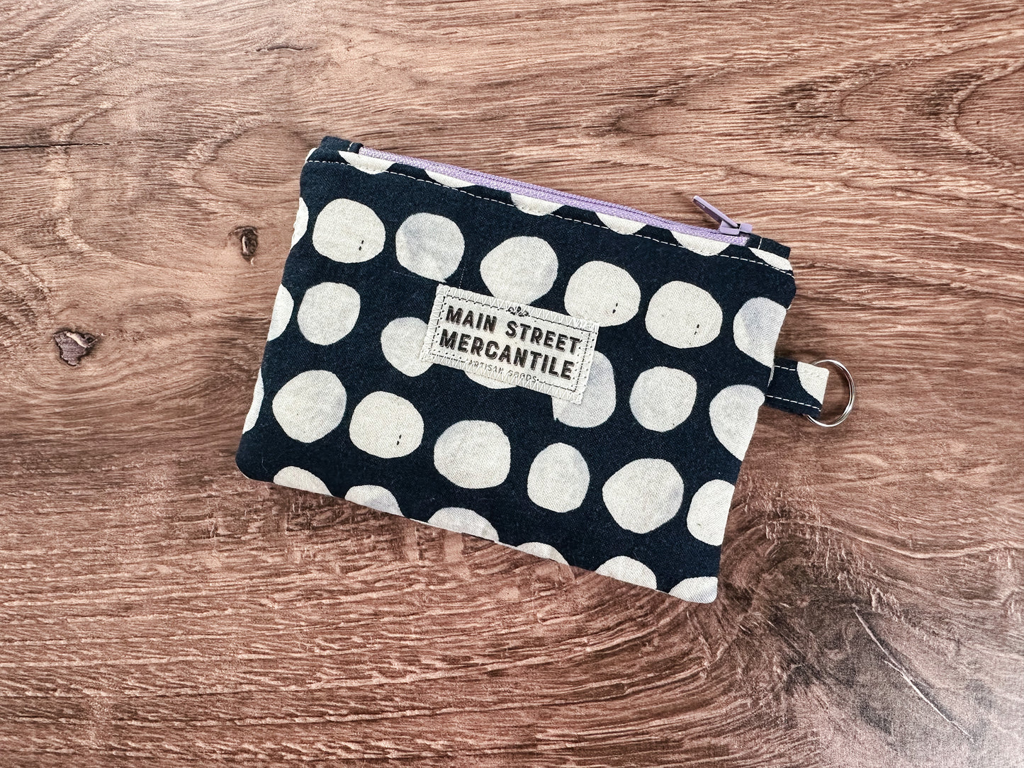 Mushroom Quilted Zipper Pouch