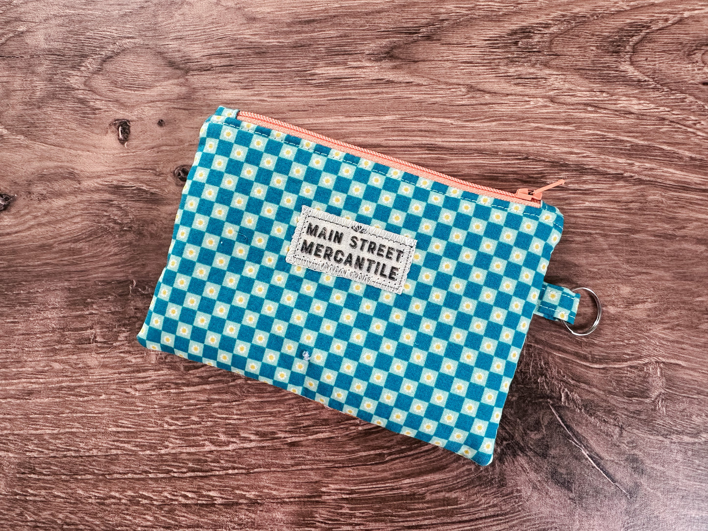 Mushroom Quilted Zipper Pouch