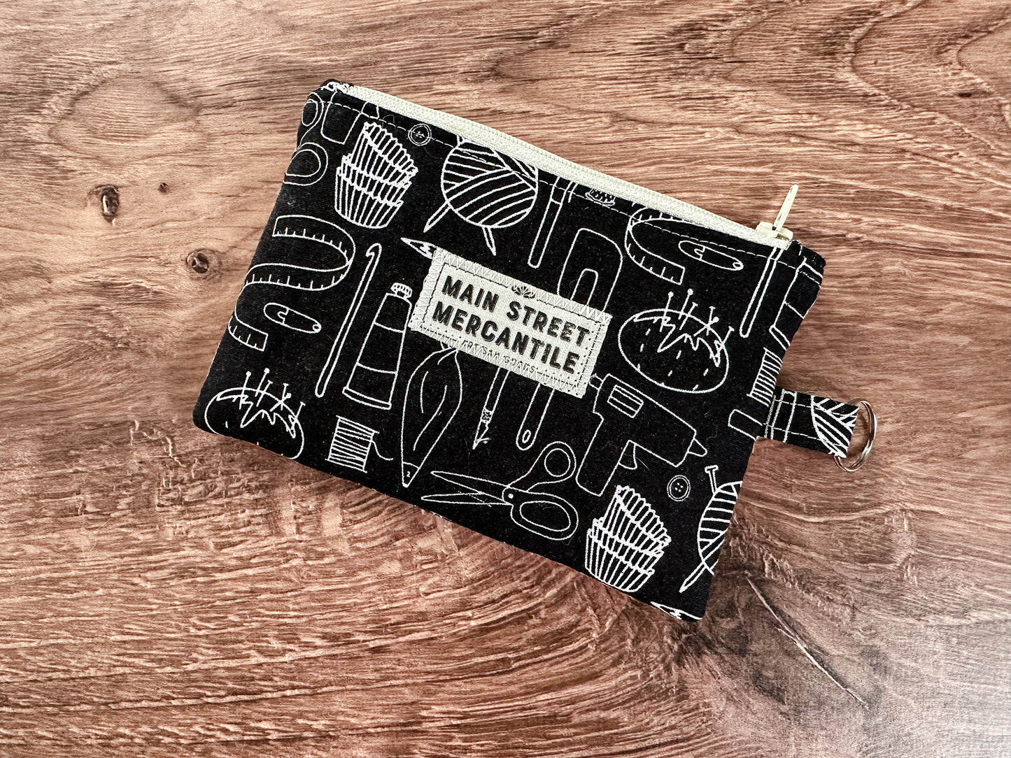 Sewing Machine Quilted Zipper Pouch