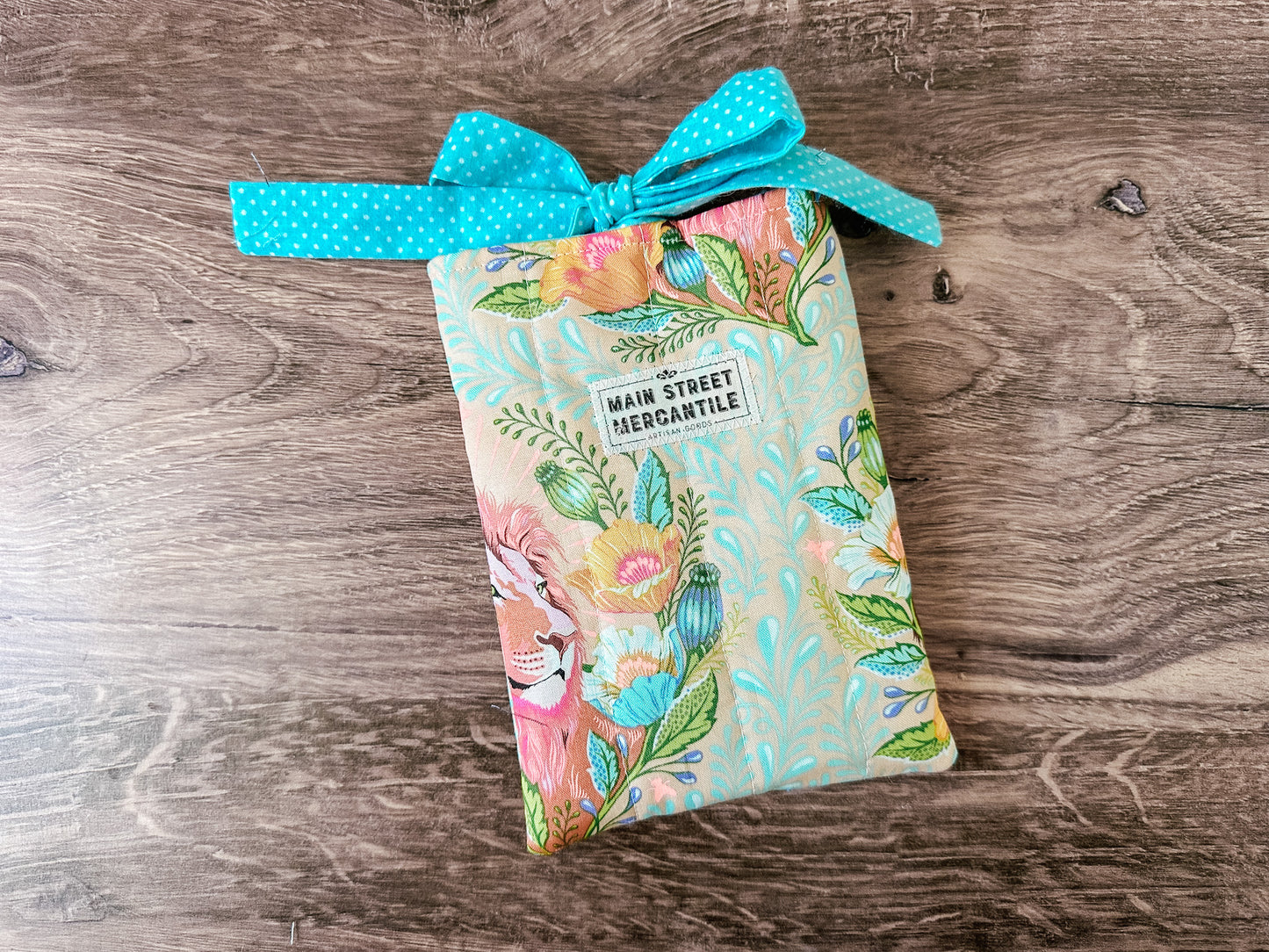 Tula Pink Lion Bad Hair Day Tied Bow Quilted Kindle E-Reader Sleeve