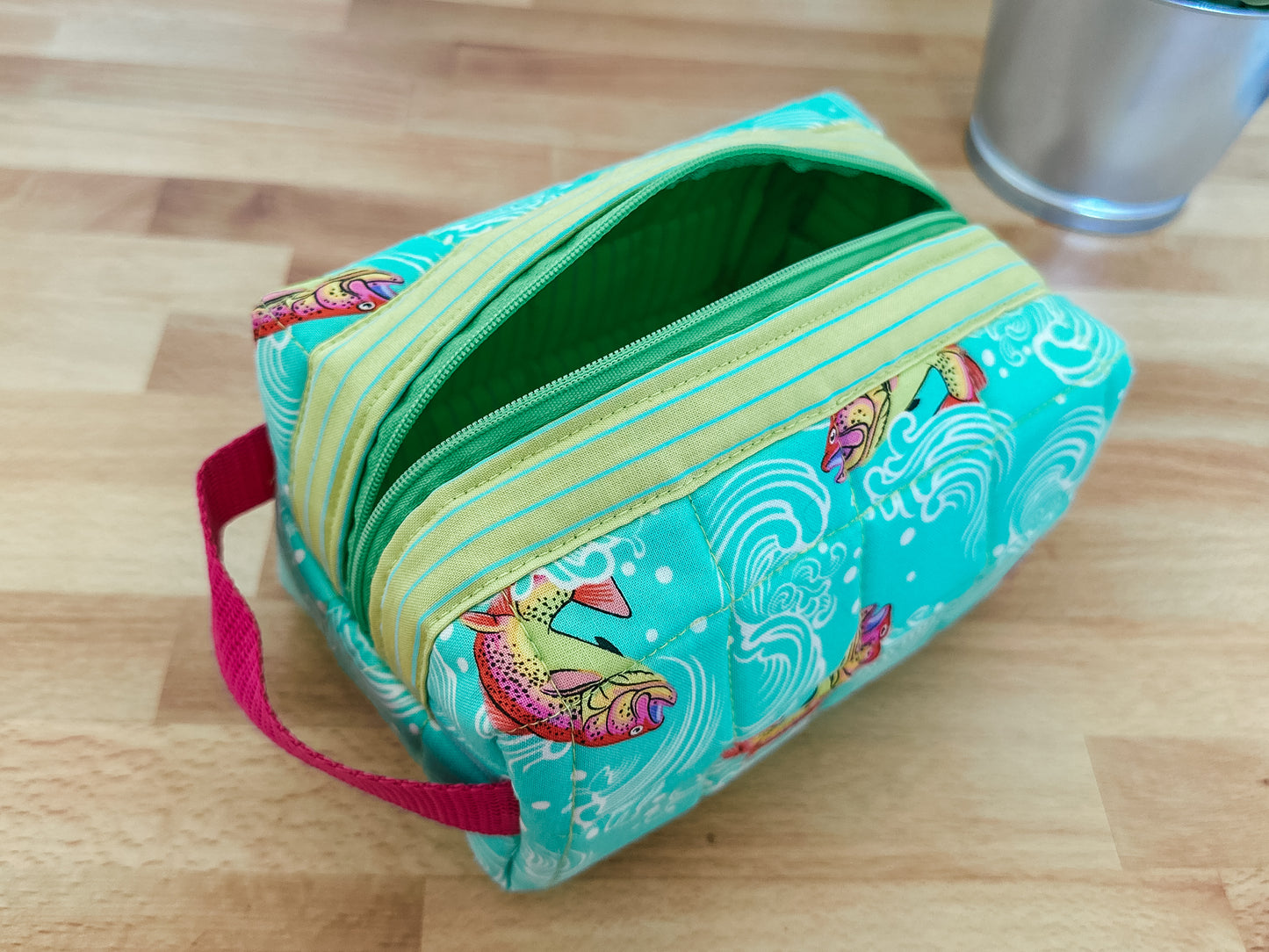 Boxed Zipper Pouch - Tula Pink Fish
