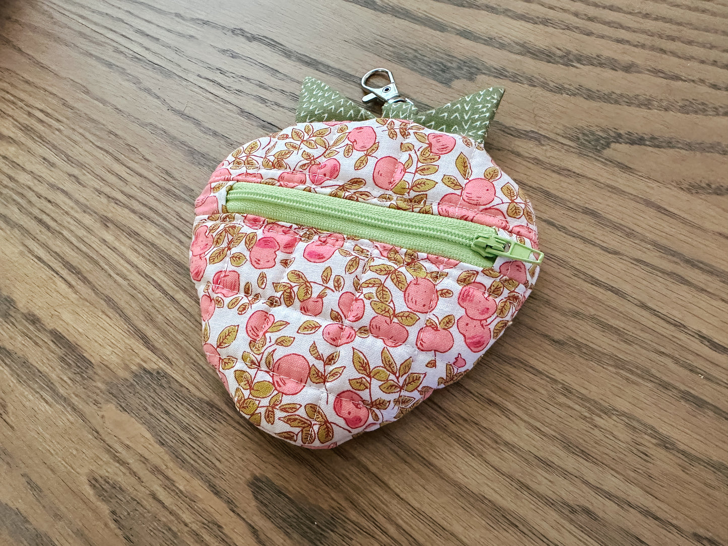 Quilted Strawberry Coin Purse - Heather Ross Fruit