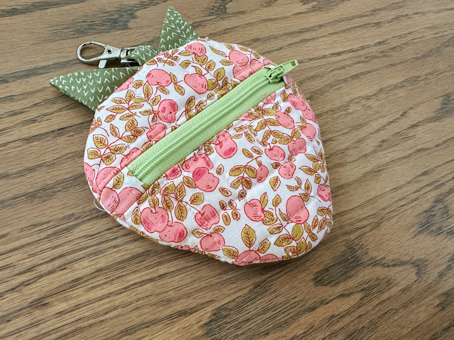 Quilted Strawberry Coin Purse - Heather Ross Fruit