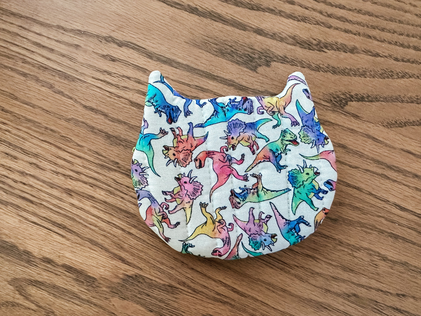 Cat Zipper Coin Purse - Dinosaurs