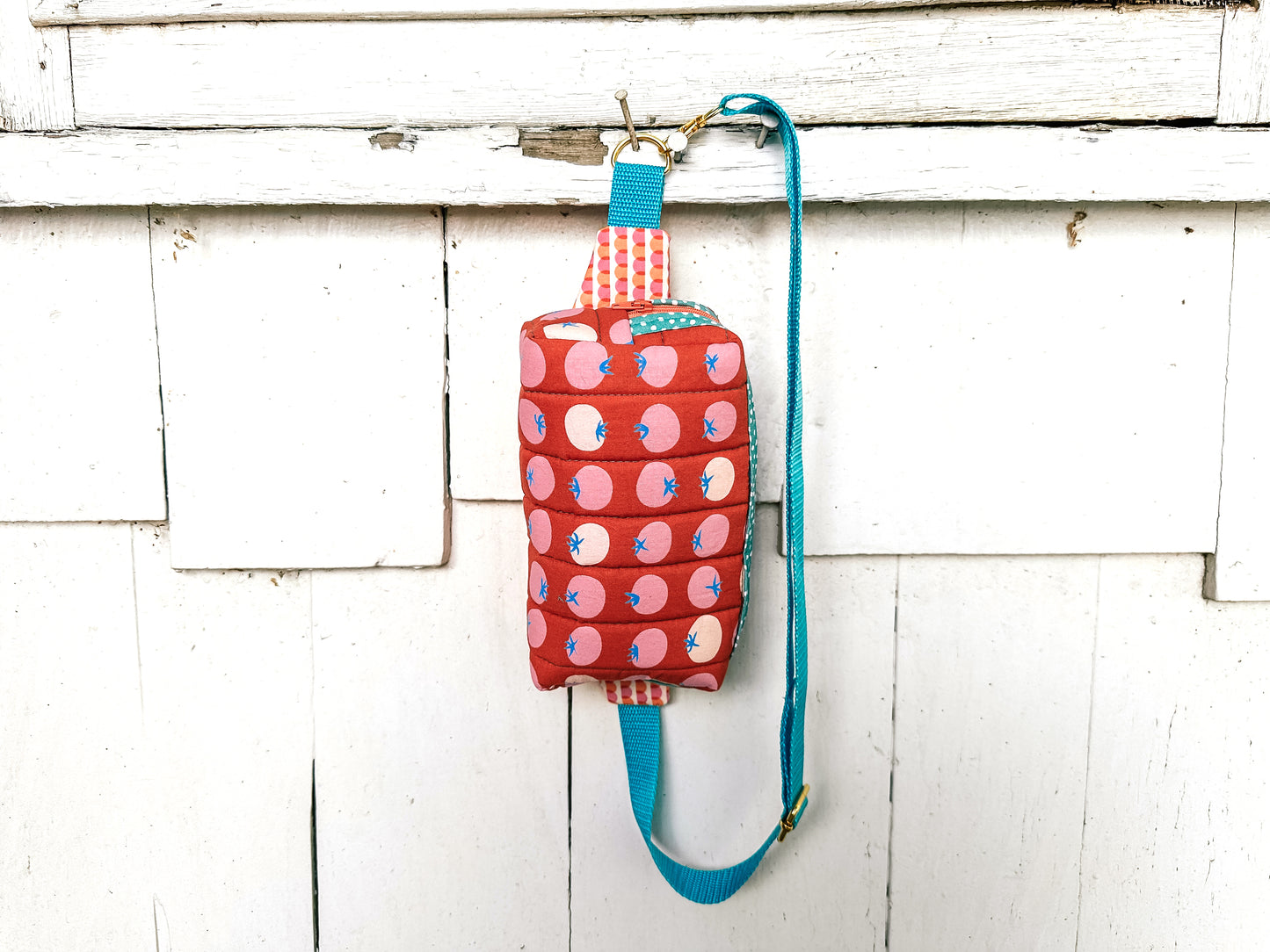 Quilted Alpen Crossbody Bum Bag - Red Tomatoes Ruby Star Society