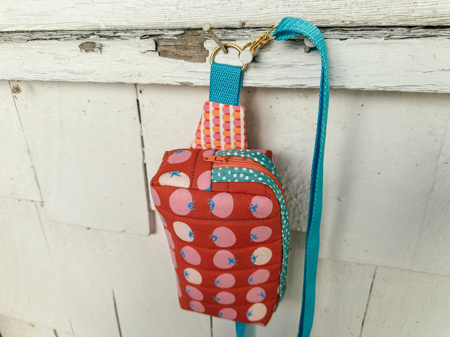 Quilted Alpen Crossbody Bum Bag - Red Tomatoes Ruby Star Society