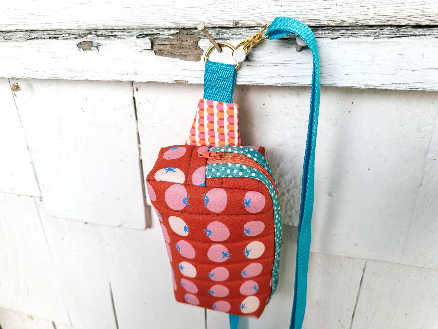 Quilted Alpen Crossbody Bum Bag - Red Tomatoes Ruby Star Society