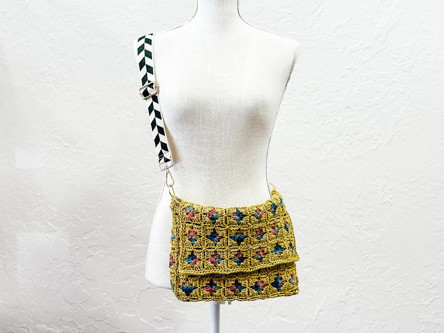 Granny Square Crossbody Bag