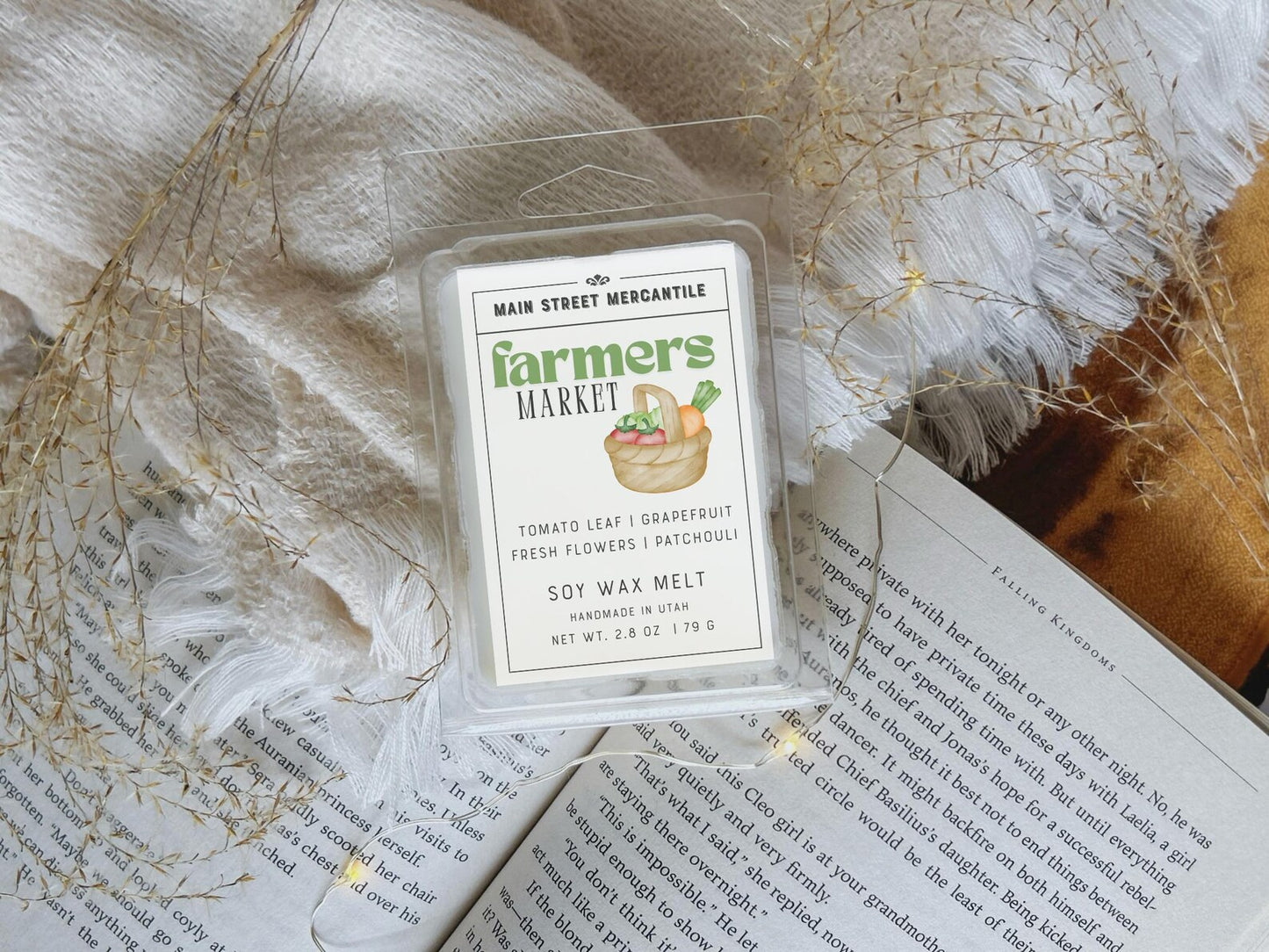 Farmers Market Wood Wick Soy Candle