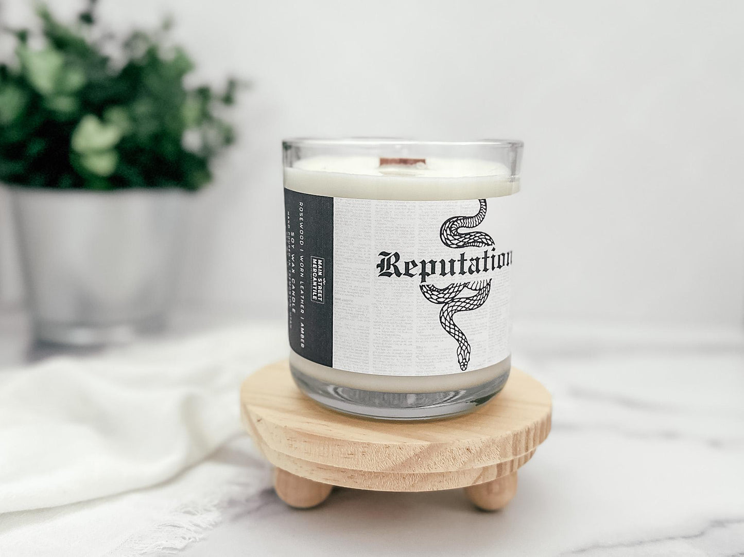 Taylor Swift Reputation Wood Wick Candle
