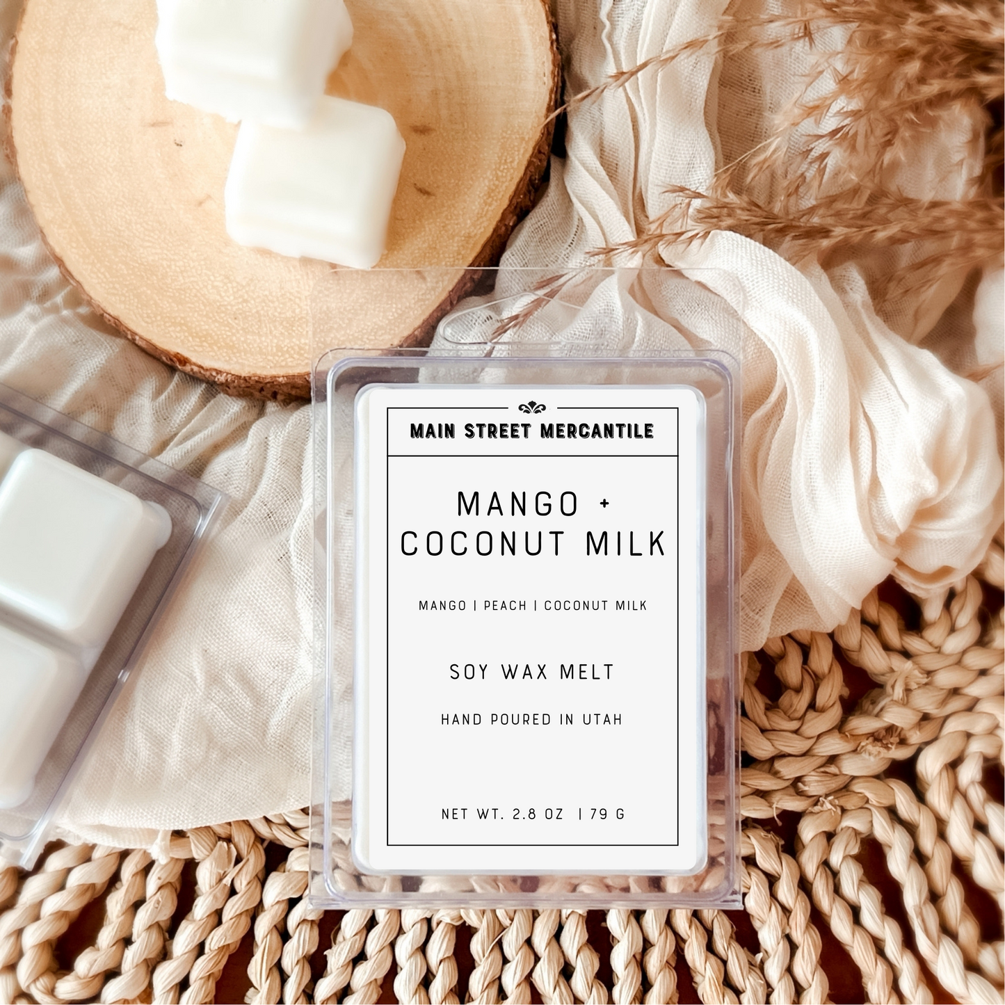 Mango + Coconut Milk Soy Candle