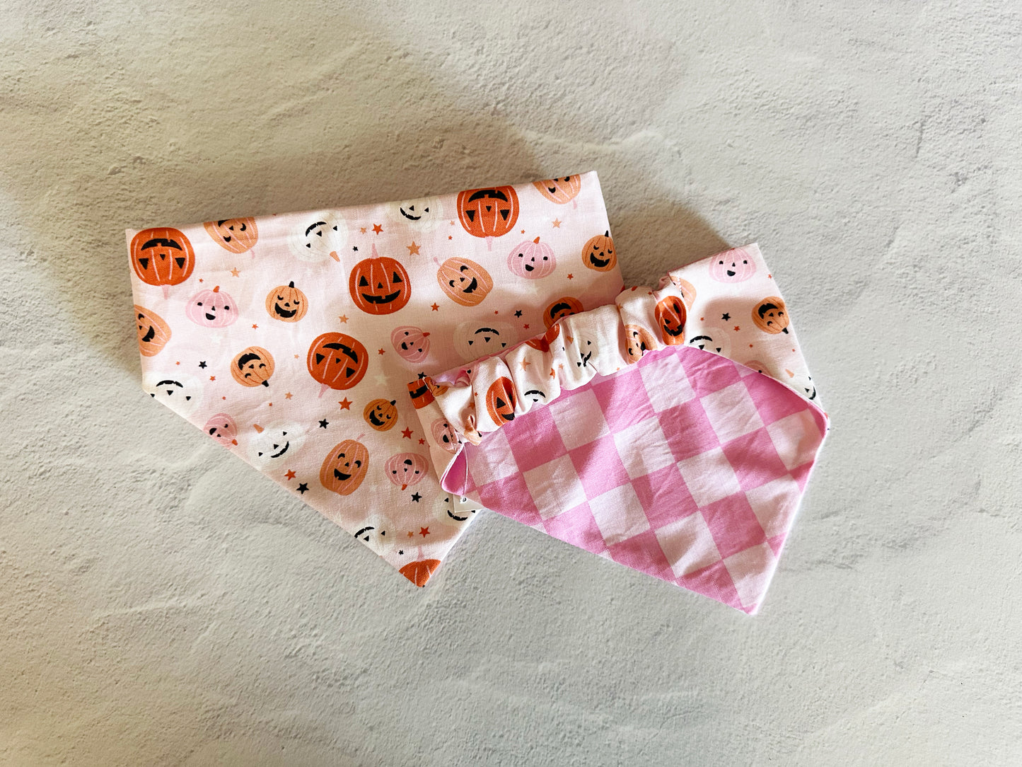 Pink Pumpkin Dog Bandana
