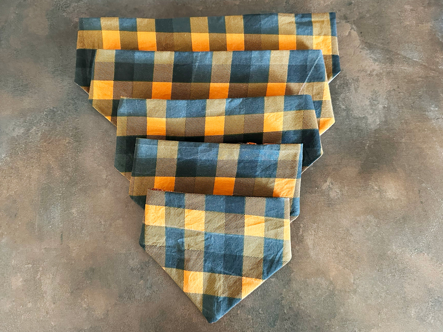 Pumpkin Plaid Bandana