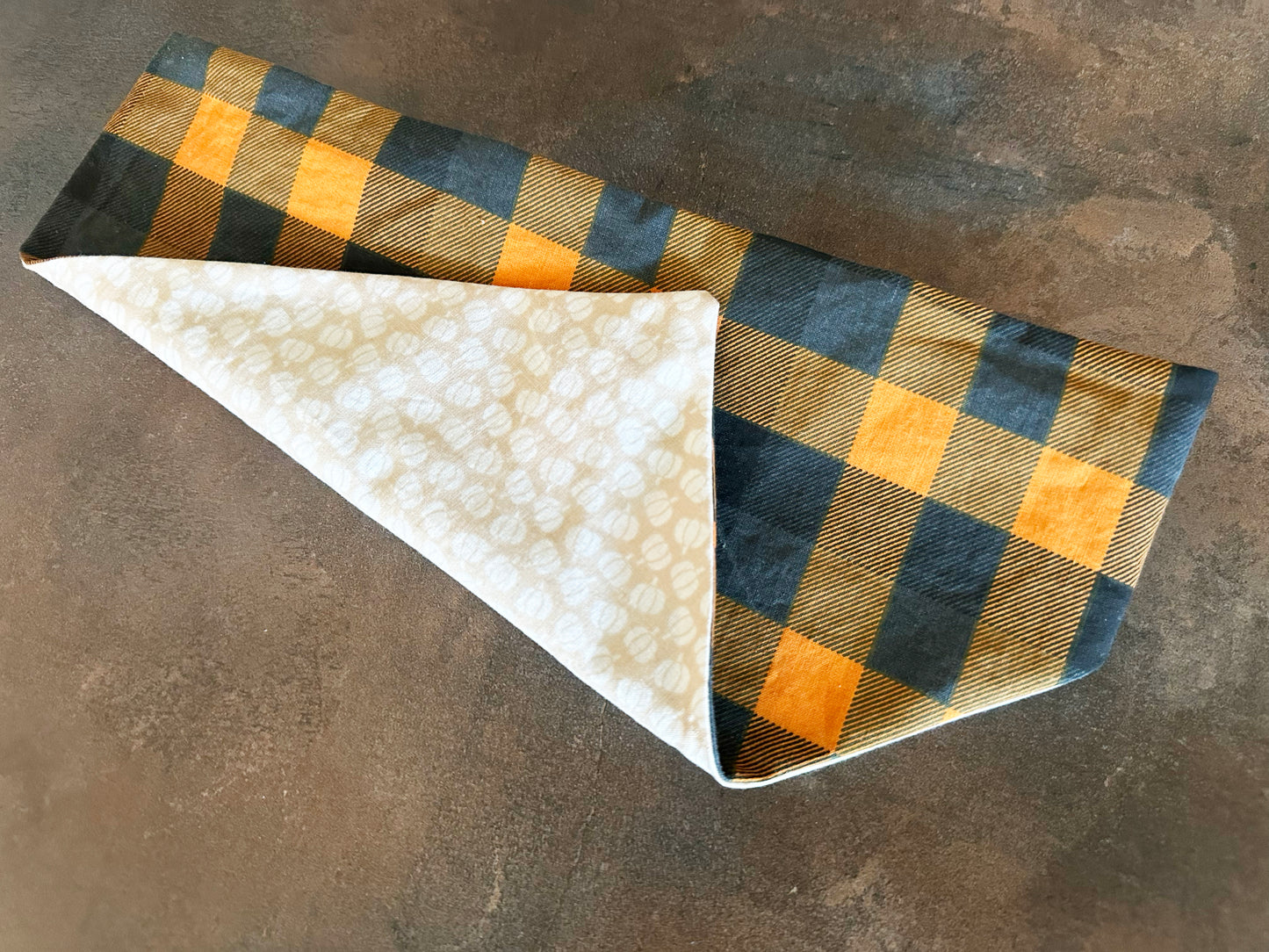 Pumpkin Plaid Bandana