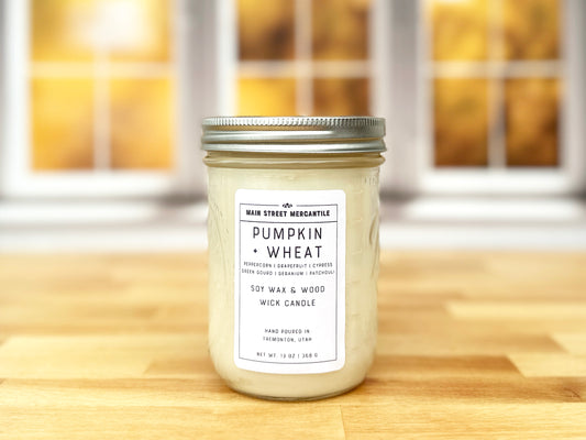 Pumpkin + Wheat Soy Candle