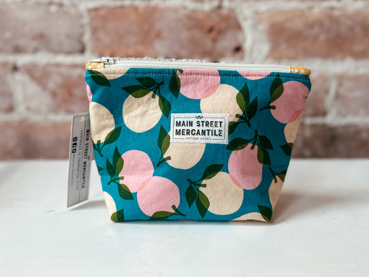 Flat Bottom Zipper Pouch - Ruby Star Society Peaches