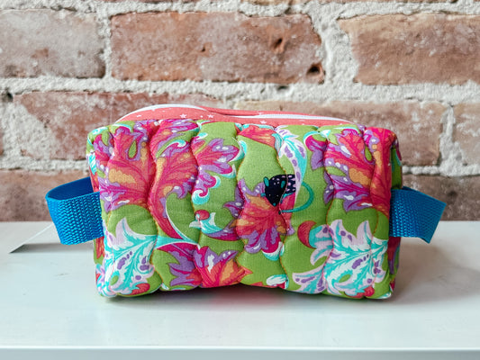 Quilted Boxy Zipper Pouch - Tula Pink Mice