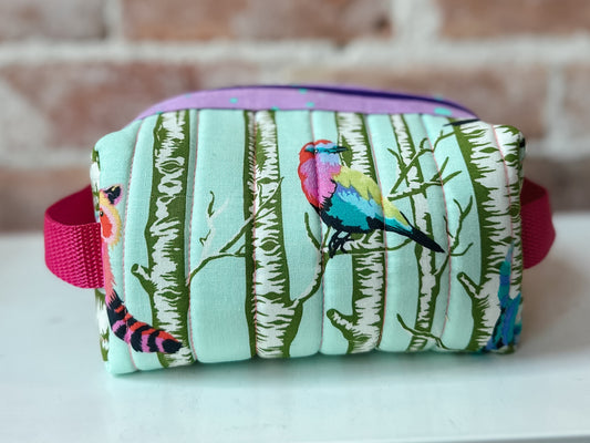 Quilted Boxy Zipper Pouch - Tula Pink Creatures