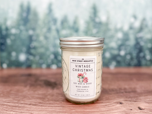 Vintage Christmas Candle