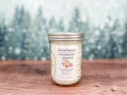 Cranberry + Orange Candle