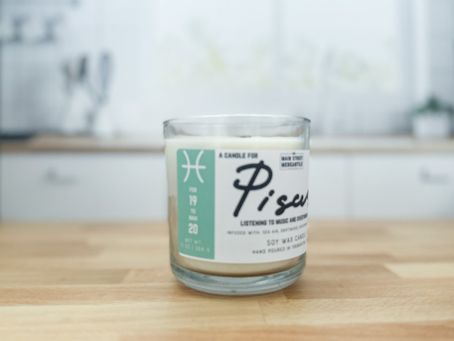 Pisces Zodiac Candle