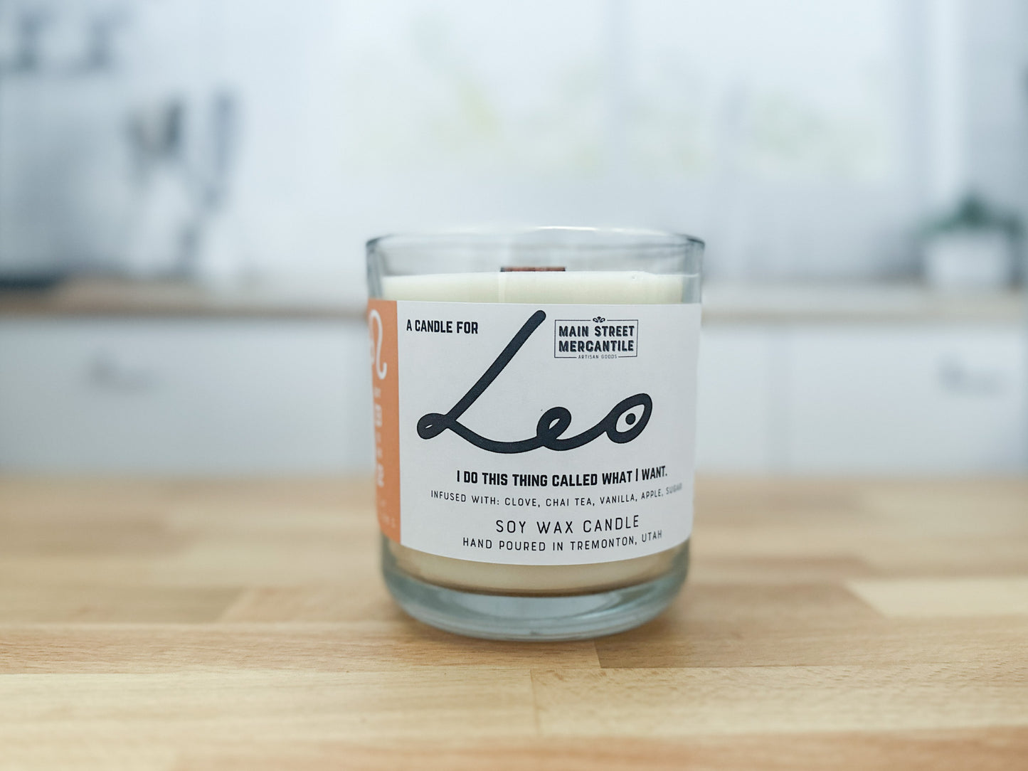 Leo Zodiac Candle