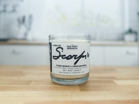 Scorpio Zodiac Candle