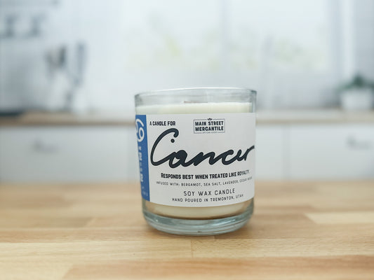 Cancer Zodiac Candle