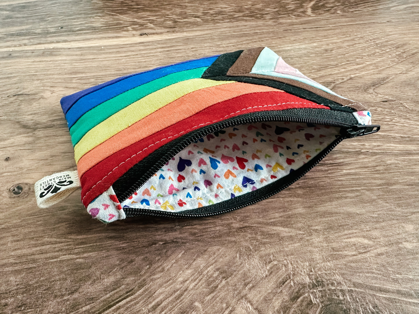 Progress Pride Flag Zipper Pouch