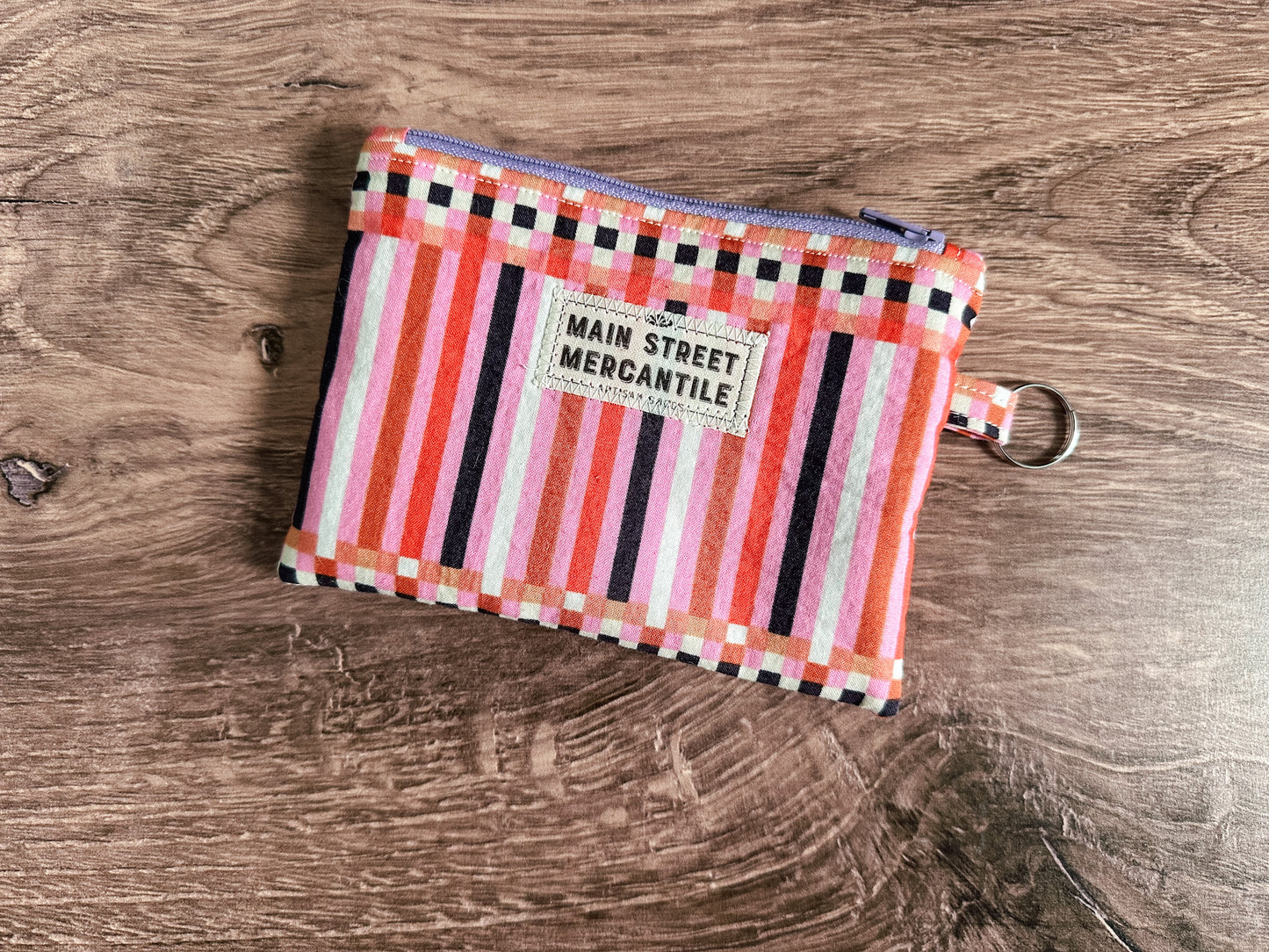Racoon Quilted Zipper Pouch