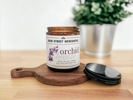 Orchid Breeze Wood Wick Soy Candle