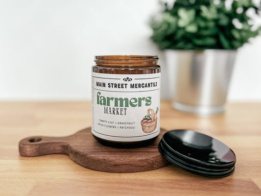 Farmers Market Wood Wick Soy Candle