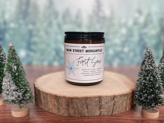 First Snow Wood Wick Soy Candle