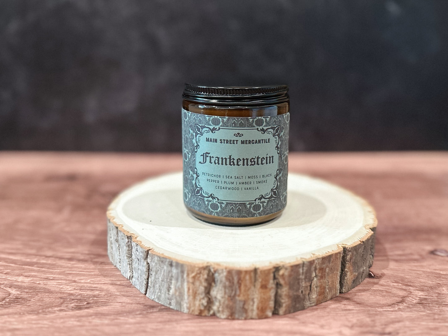 Frankenstein Bookish Wood Wick Candle
