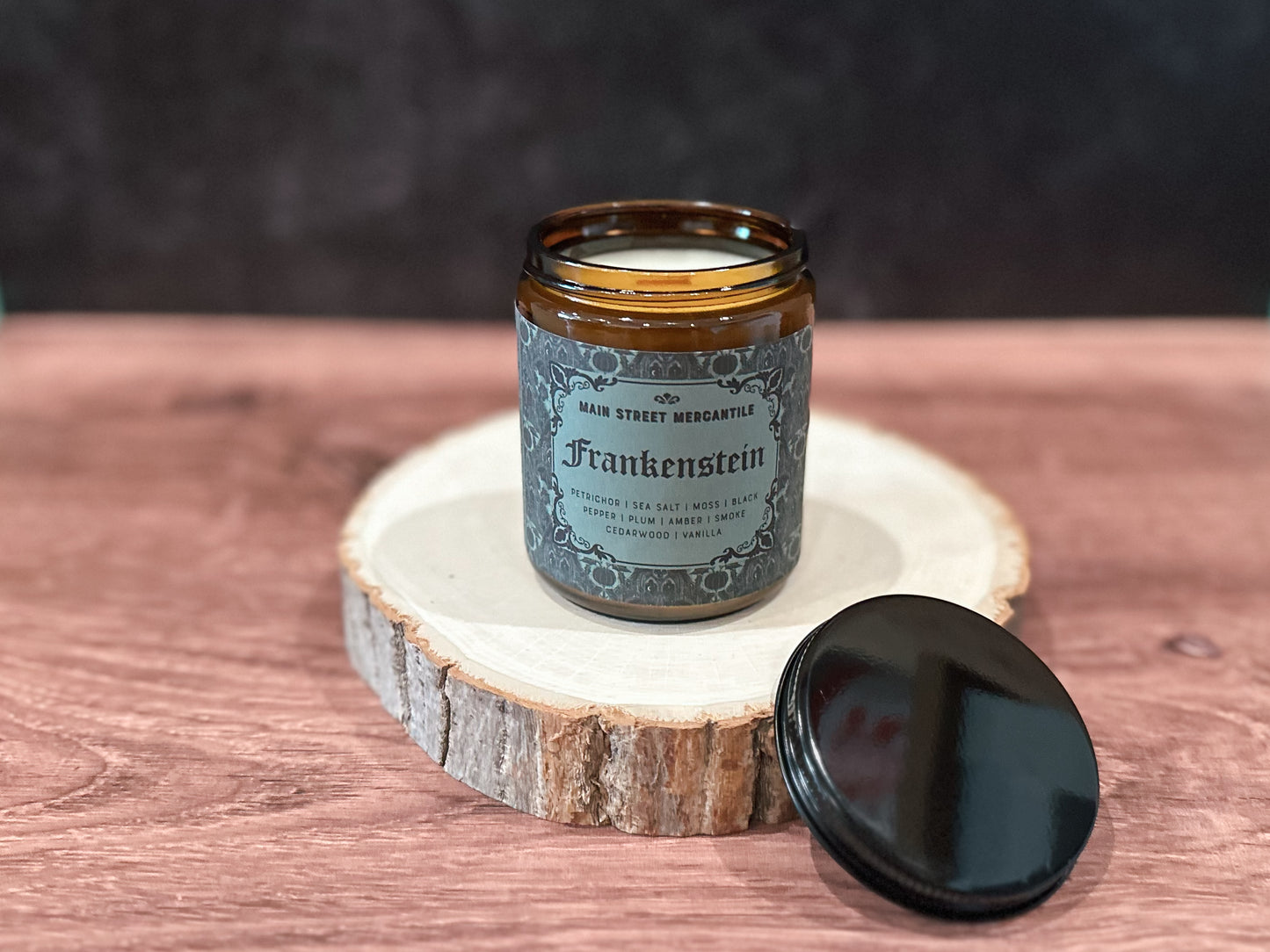 Frankenstein Bookish Wood Wick Candle