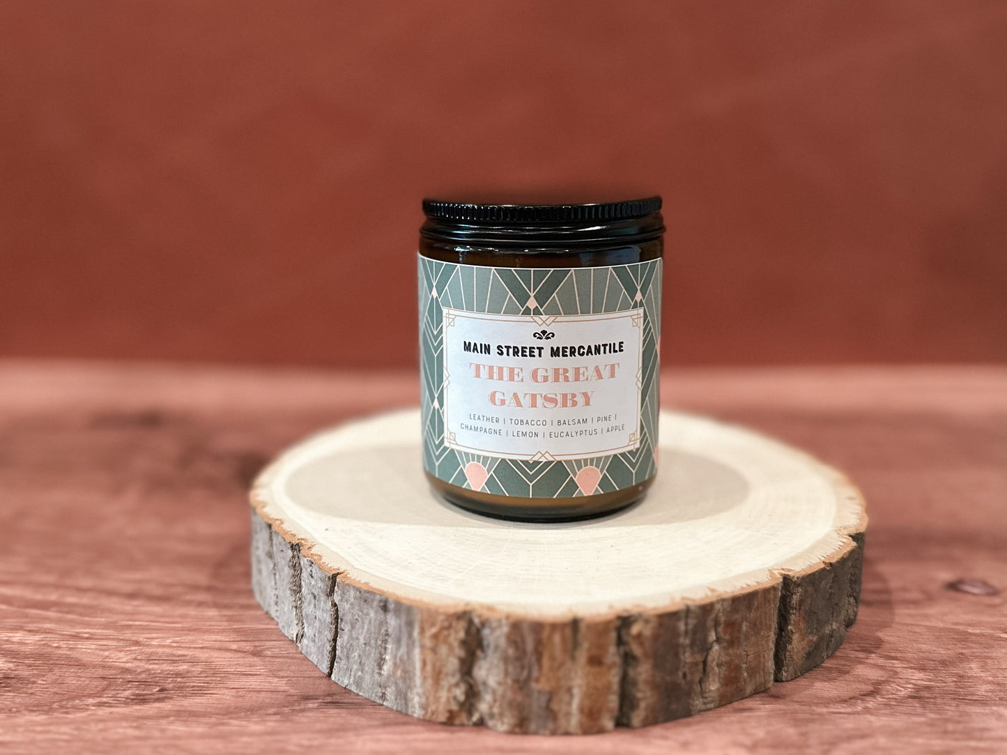 Great Gatsby Bookish Wood Wick Candle