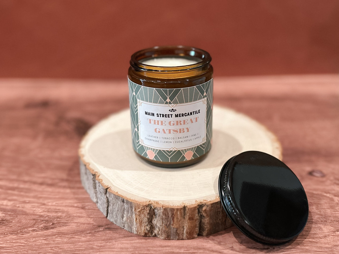 Great Gatsby Bookish Wood Wick Candle