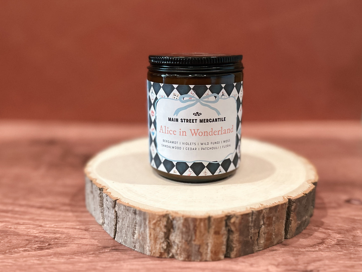 Alice In Wonderland Bookish Wood Wick Candle