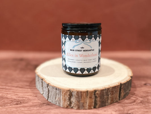 Alice In Wonderland Bookish Wood Wick Candle