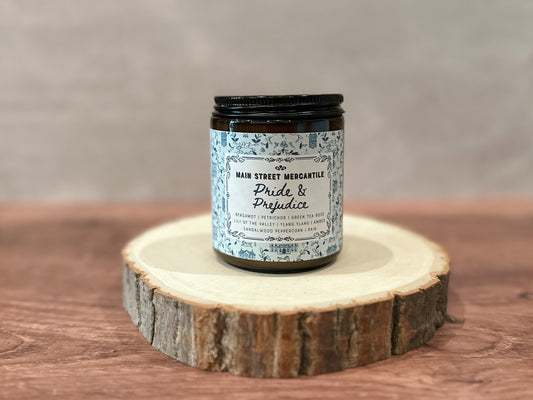 Pride and Prejudice Bookish Wood Wick Candle