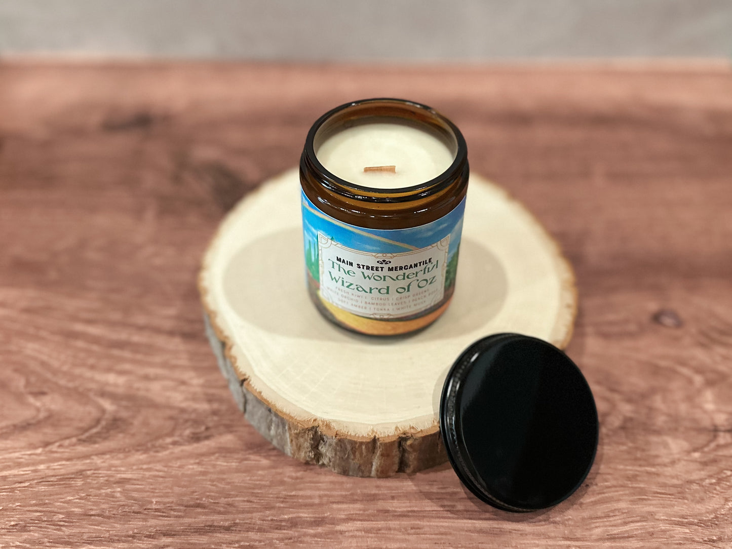 The Wonderful Wizard of Oz Bookish Wood Wick Candle