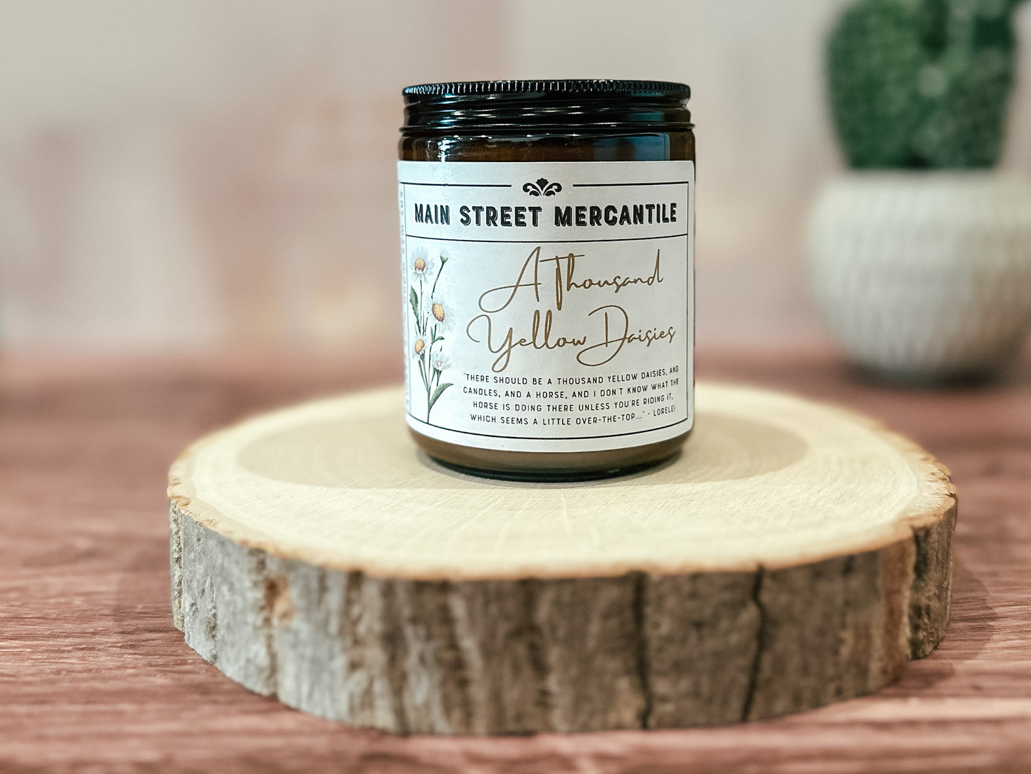 A Thousand Yellow Daisies Gilmore Girls Candle